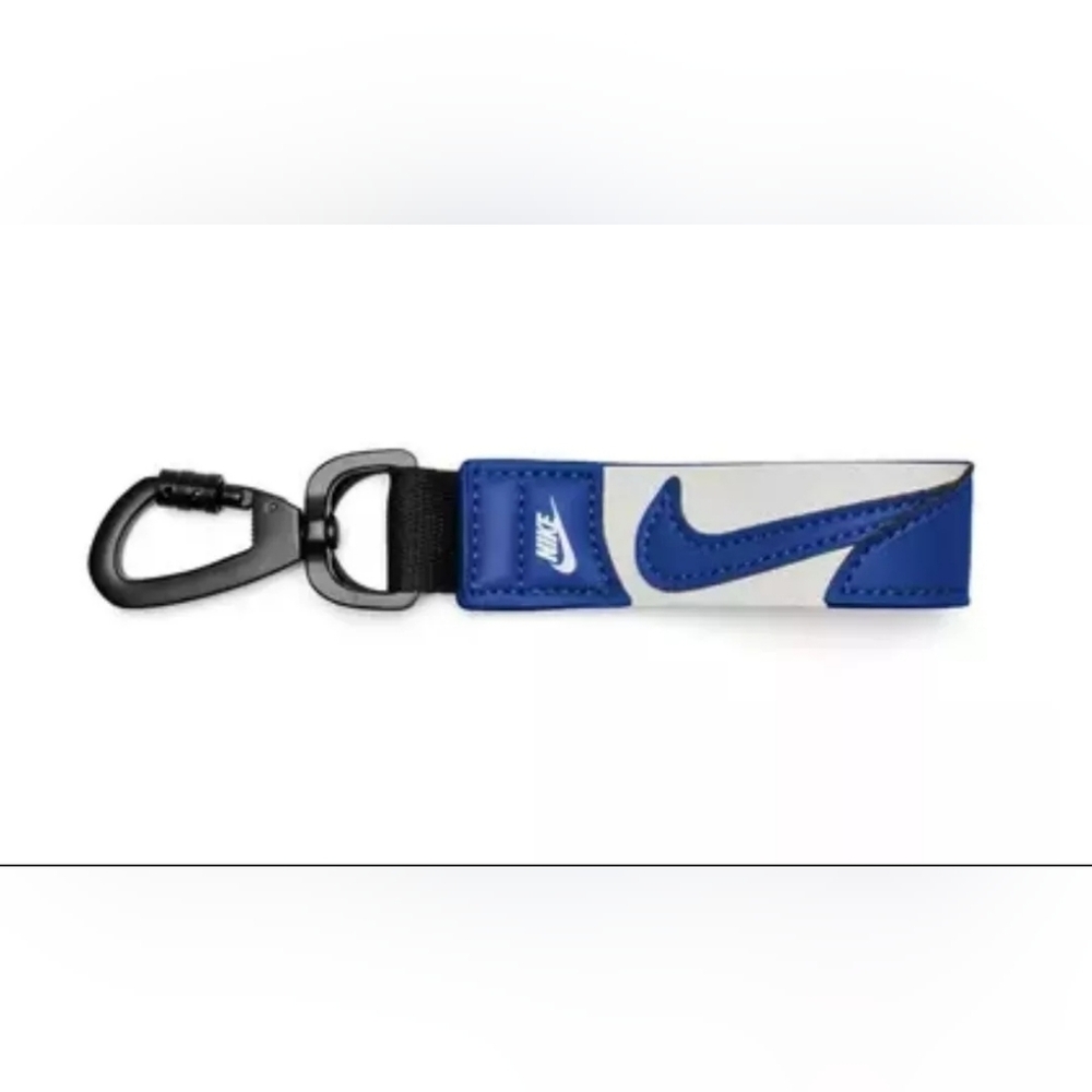 Nike Air Key Holder Wrist Lanyard Keychain Royal Blue White Black NWT keychain